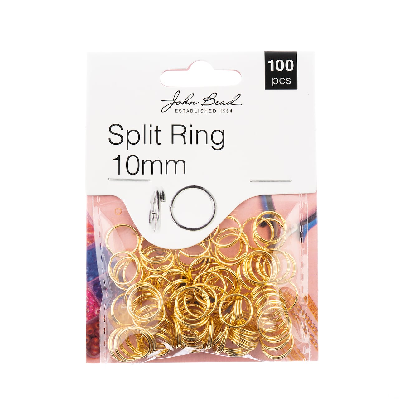 John Bead Must Have Findings 10mm Split Rings, 100ct.